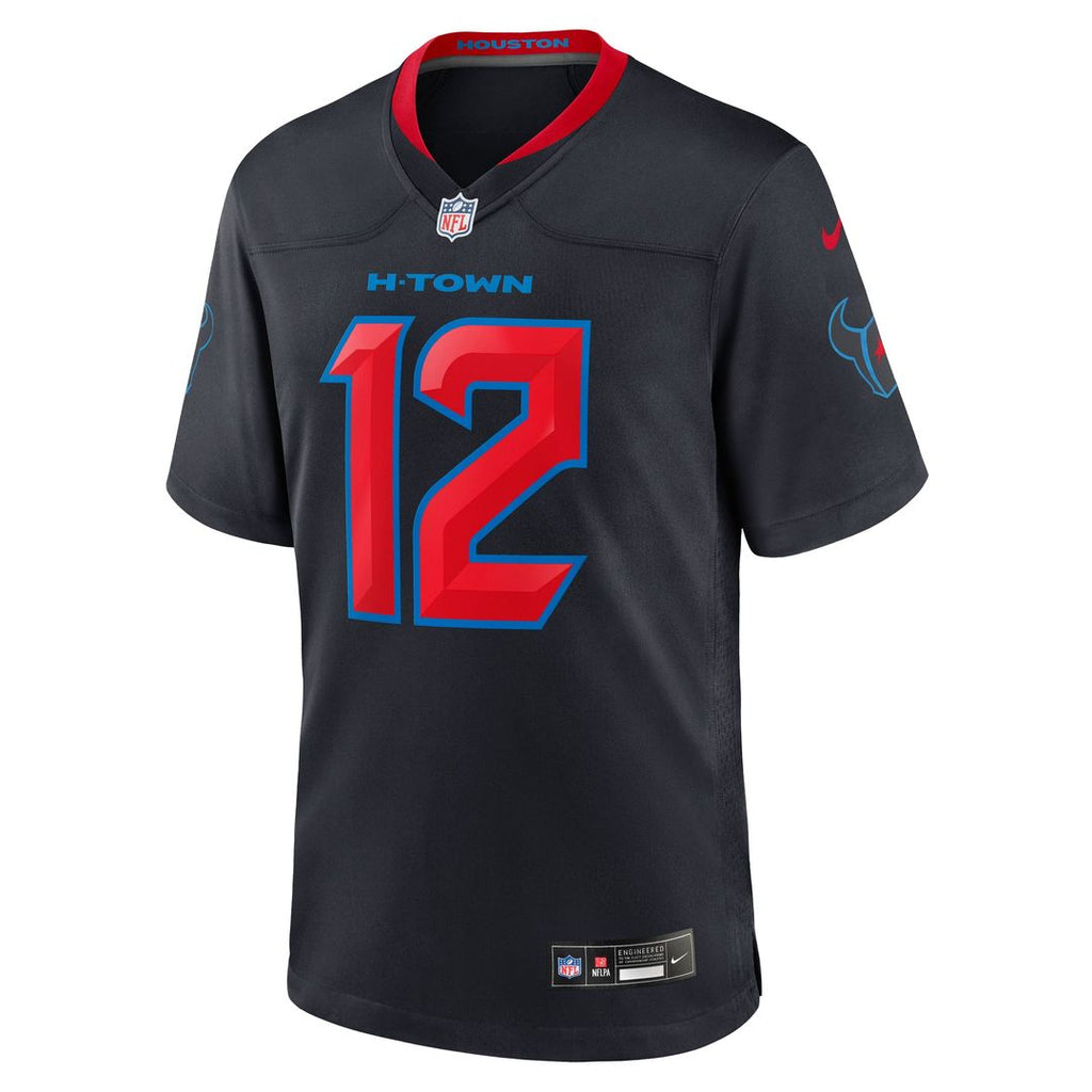 Men's Houston Texans Nico Collins Nike  Navy 2nd Alternate Game Jersey