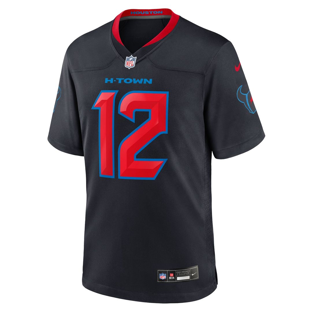 Men's Houston Texans Nico Collins Nike  Navy 2nd Alternate Game Jersey