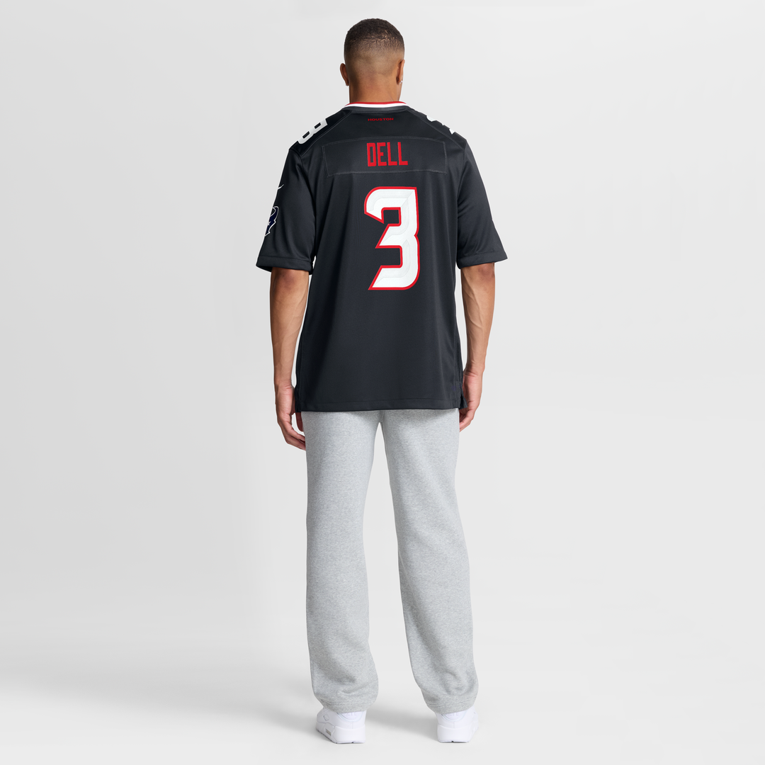Men's Houston Texans Tank Dell Nike  Red Alternate Game Jersey