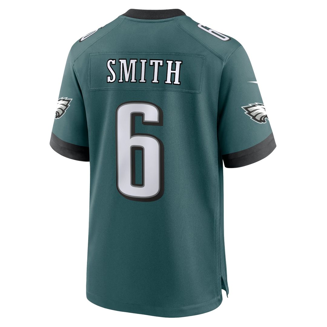 Men's Philadelphia Eagles DeVonta Smith Nike Midnight Green Team Game Jersey