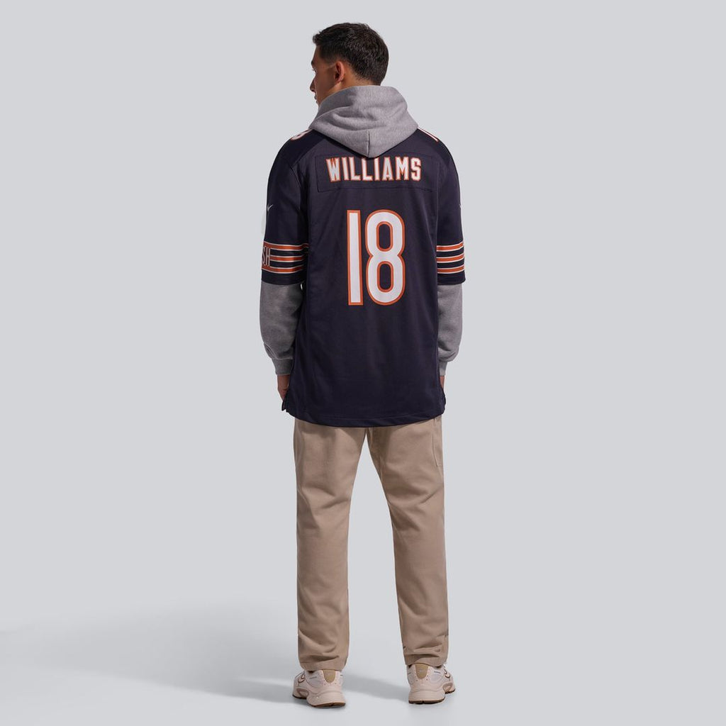Men's Chicago Bears Caleb Williams Nike White First Round Pick Player Game Jersey