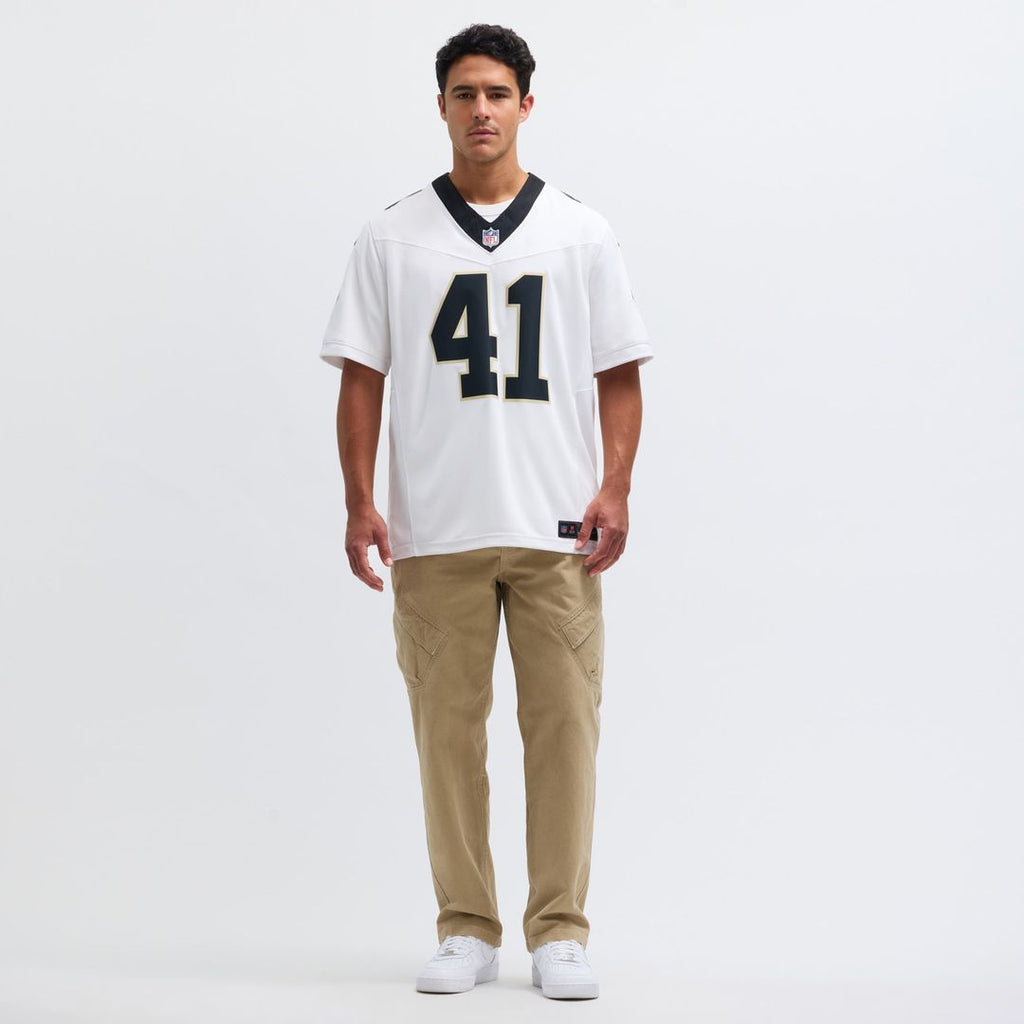 Men's New Orleans Saints Alvin Kamara Nike White Vapor F.U.S.E. Limited Jersey