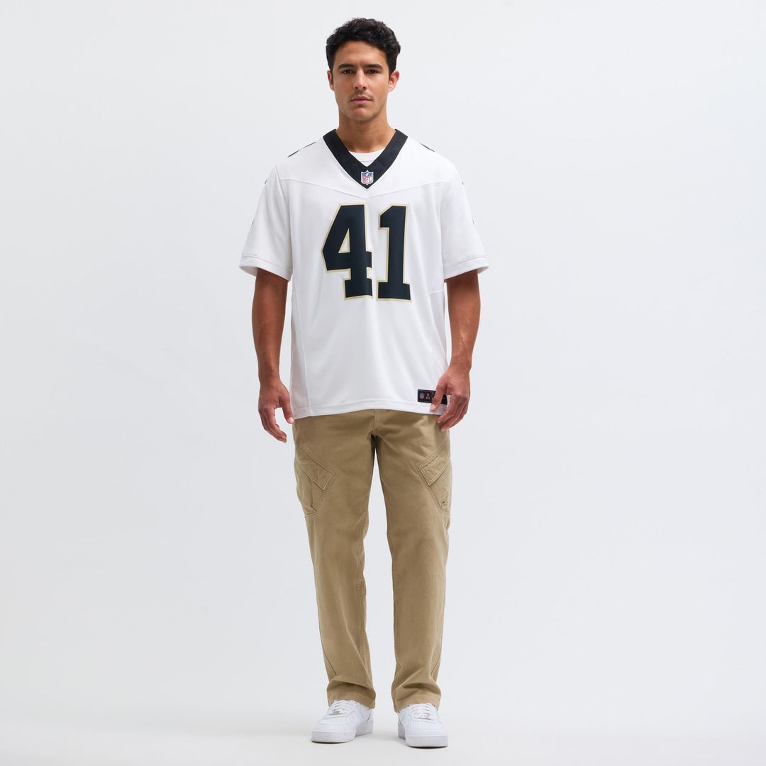 Men's New Orleans Saints Alvin Kamara Nike White Vapor F.U.S.E. Limited Jersey
