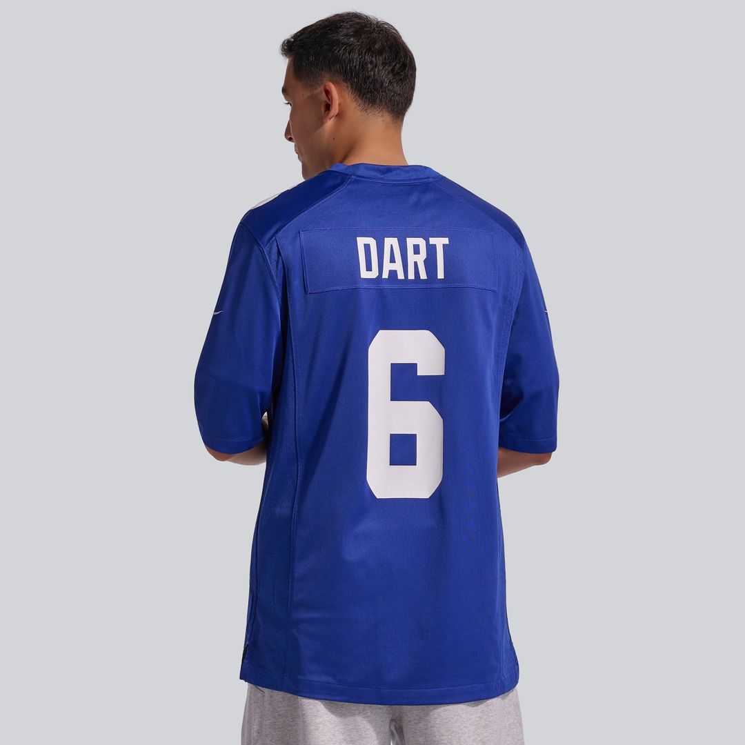 Men's New York Giants Jaxson Dart Nike Royal Team Game Jersey