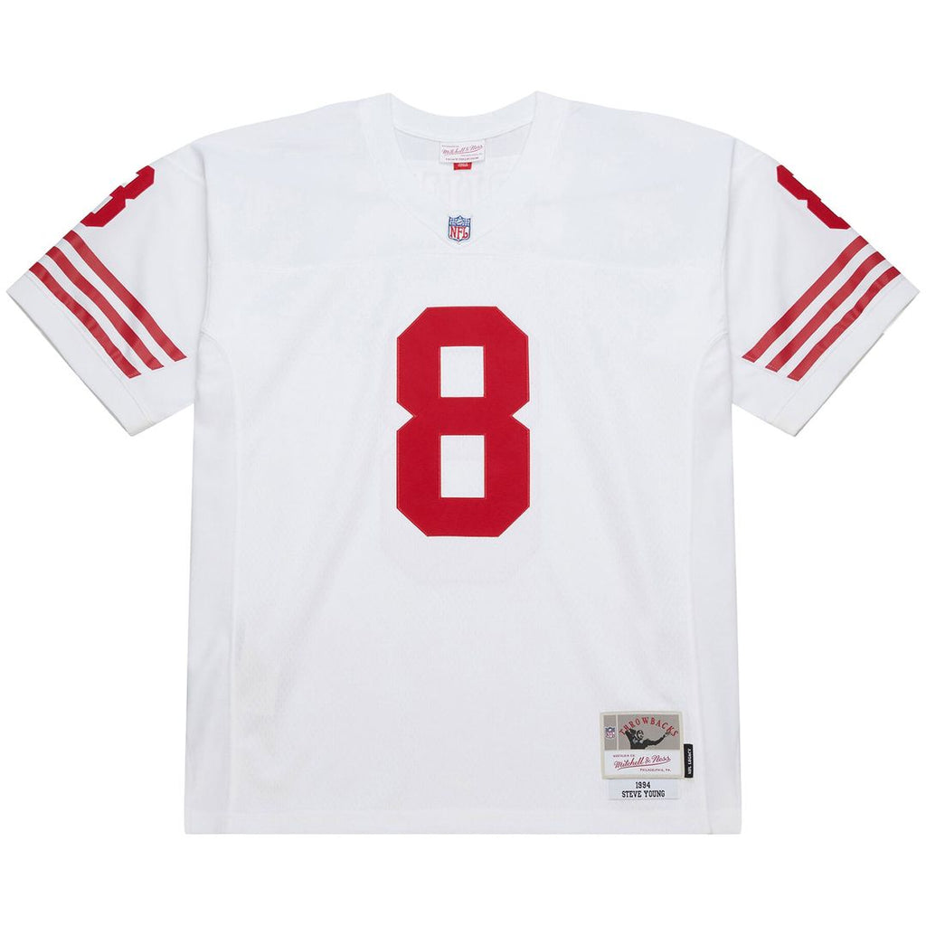 Men's San Francisco 49ers Steve Young Mitchell & Ness White 1994 Legacy Replica Jersey