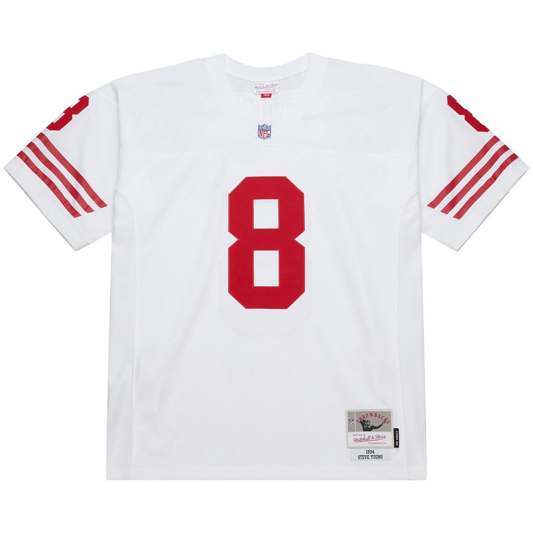 Men's San Francisco 49ers Steve Young Mitchell & Ness White 1994 Legacy Replica Jersey