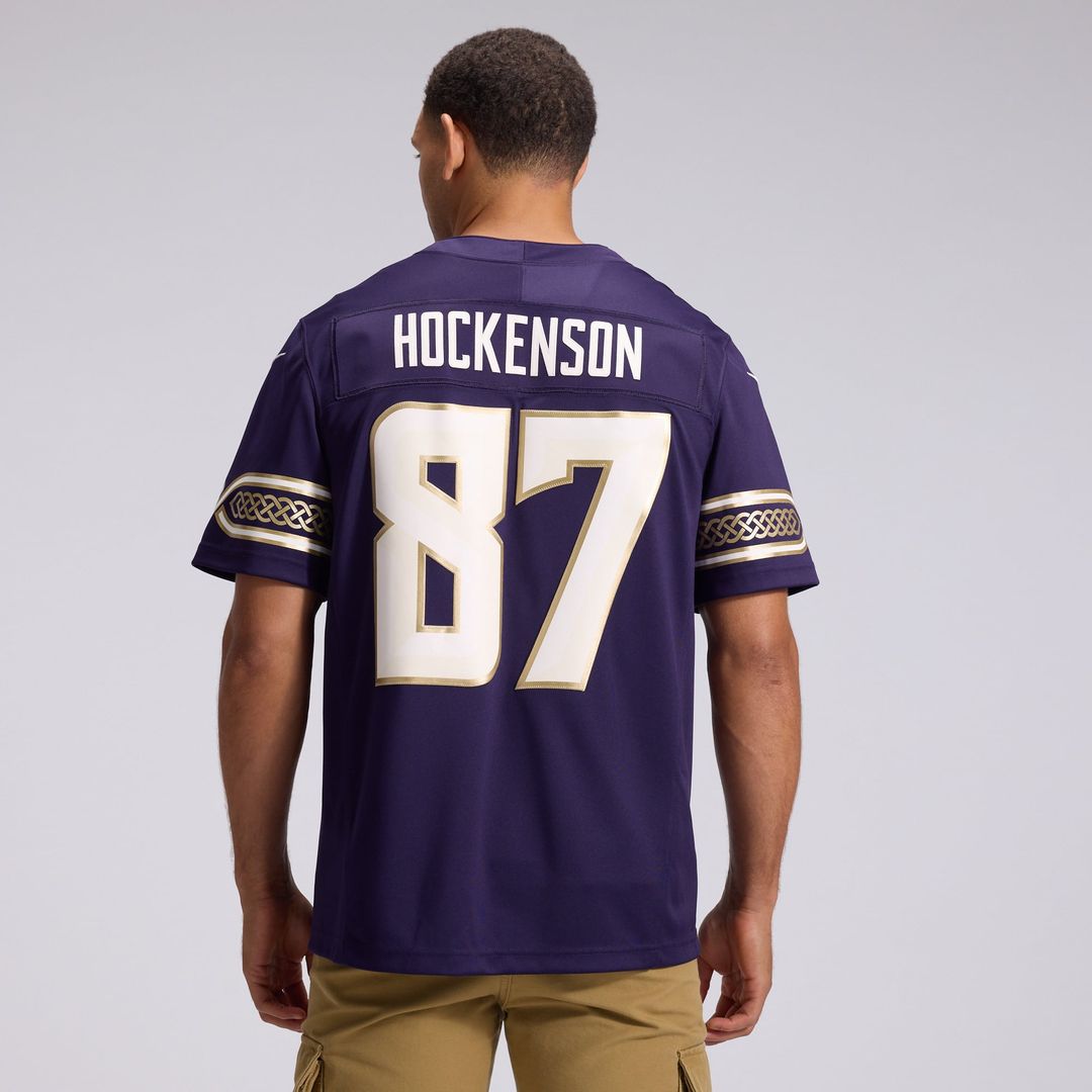 Men's Minnesota Vikings T.J. Hockenson Nike Purple 2026 Rivalries Collection Stitched Limited Jersey