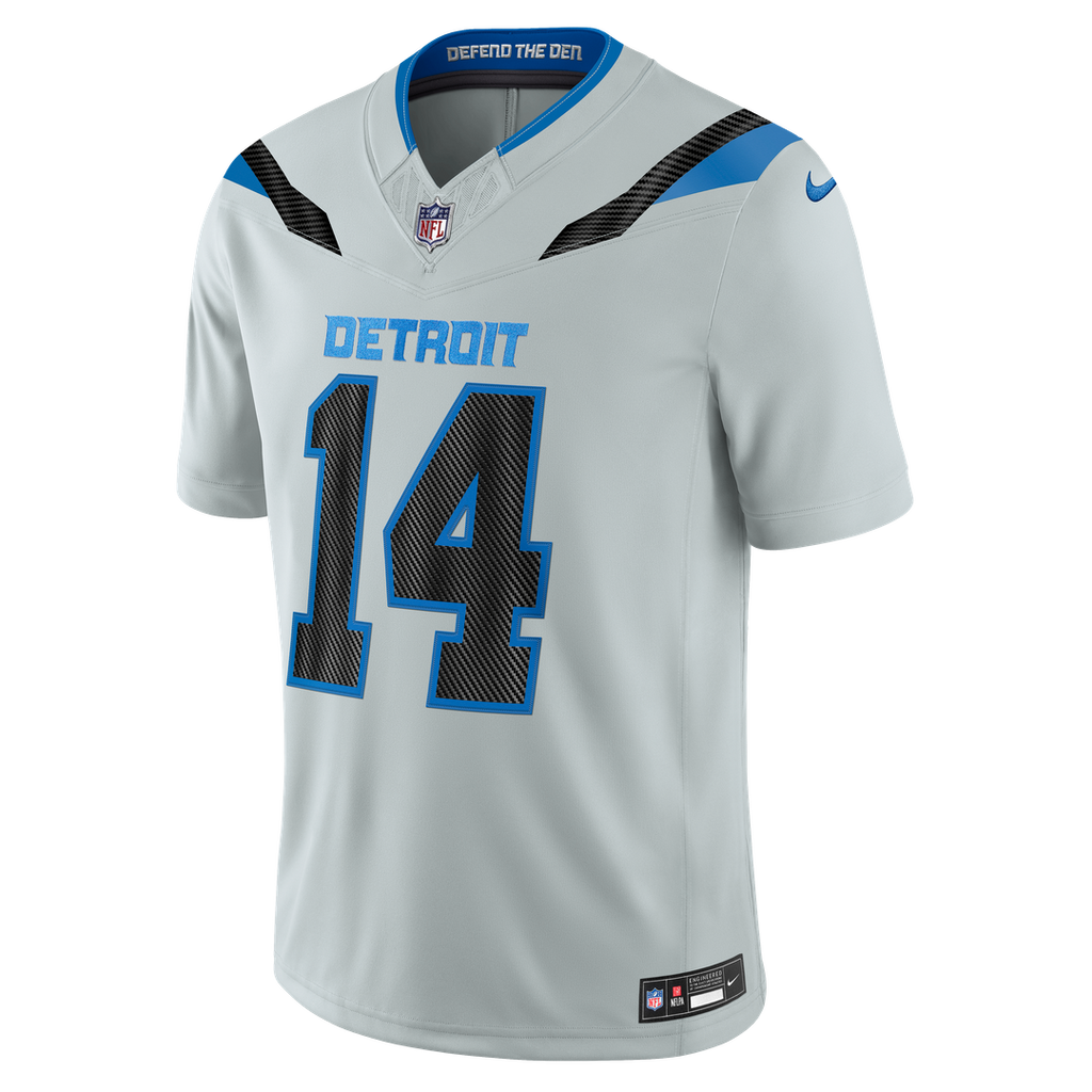 Men's Detroit Lions Amon-Ra St. Brown Nike Silver 2026 Rivalries Collection Stitched Limited Jersey