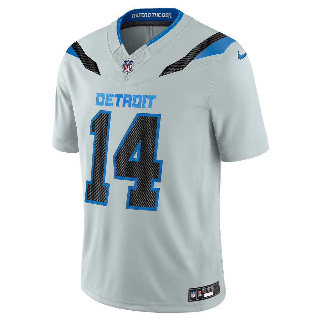 Men's Detroit Lions Amon-Ra St. Brown Nike Silver 2026 Rivalries Collection Stitched Limited Jersey