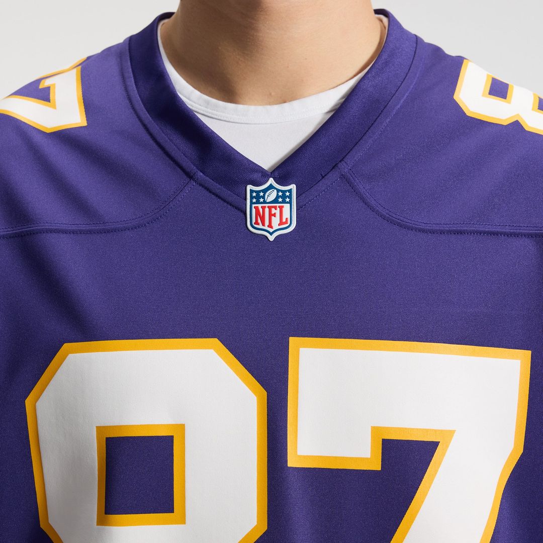 Men's Minnesota Vikings T.J. Hockenson Nike Purple Classic Player Game Jersey