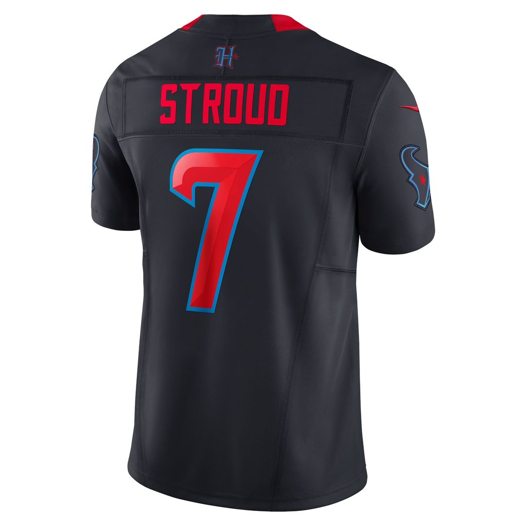 Men's Houston Texans C.J. Stroud Nike Navy 2nd Alternate Vapor F.U.S.E. Limited Jersey