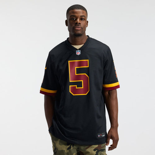 Hail Raiser Men's Washington Commanders Jayden Daniels Nike Black Alternate Game Jersey