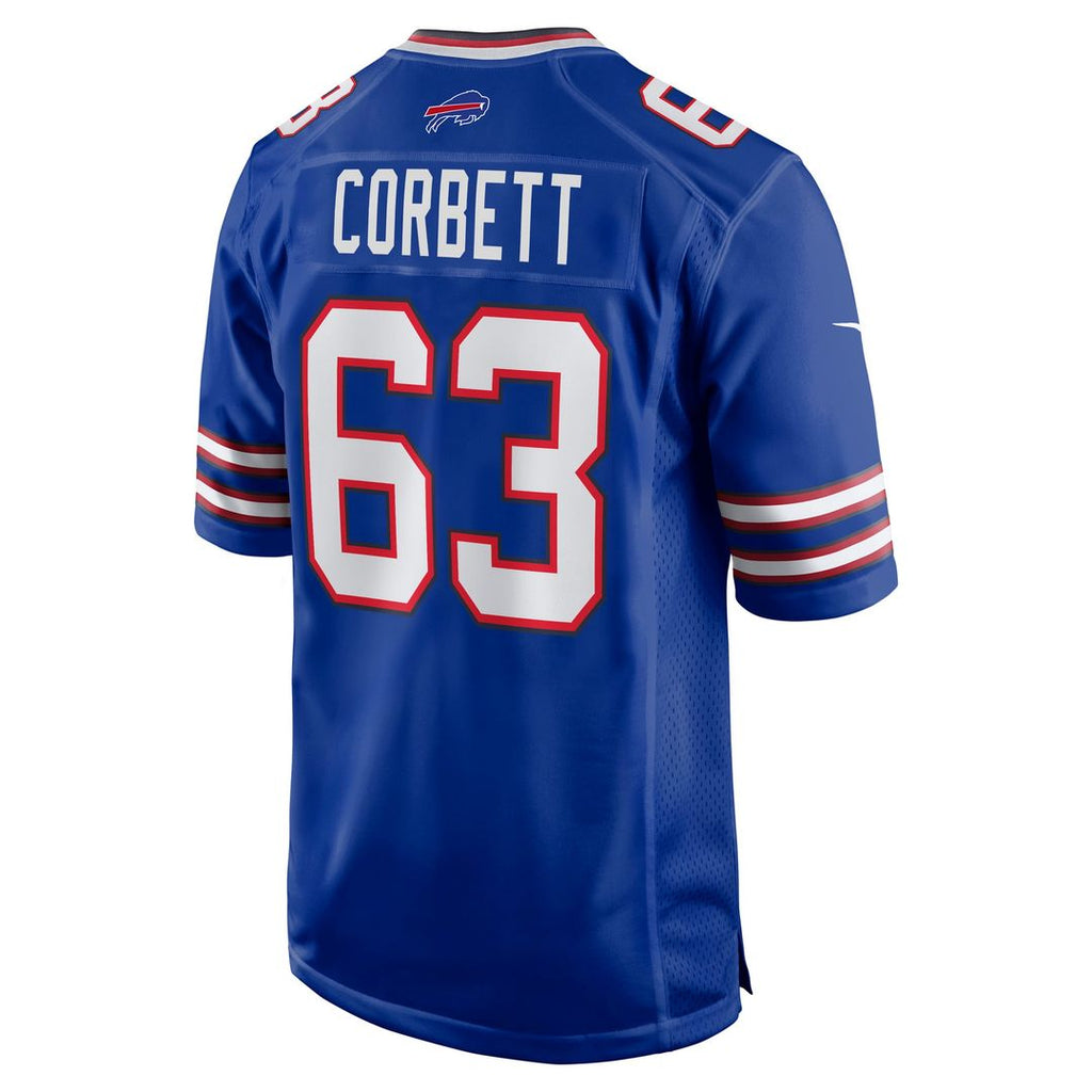 Men's Buffalo Bills Austin Corbett Nike  Royal Team Game Jersey