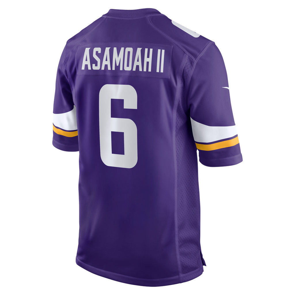 Men's Minnesota Vikings Brian Asamoah II Nike  Purple  Game Jersey