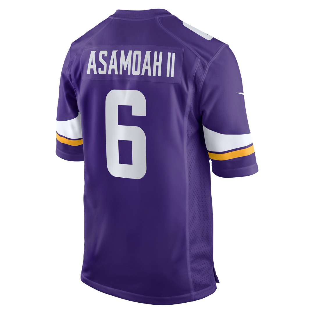 Men's Minnesota Vikings Brian Asamoah II Nike  Purple  Game Jersey