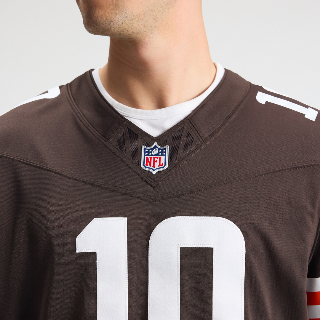 Men's Cleveland Browns Quinshon Judkins Nike Brown Team Vapor F.U.S.E. Stitched Limited Jersey