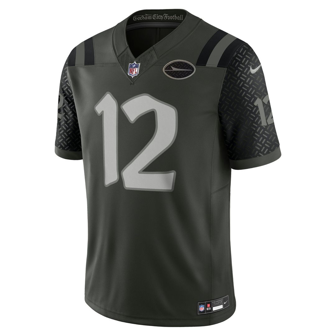 Men's New York Jets Joe Namath Nike Green Rivalries Collection Stitched Limited Jersey
