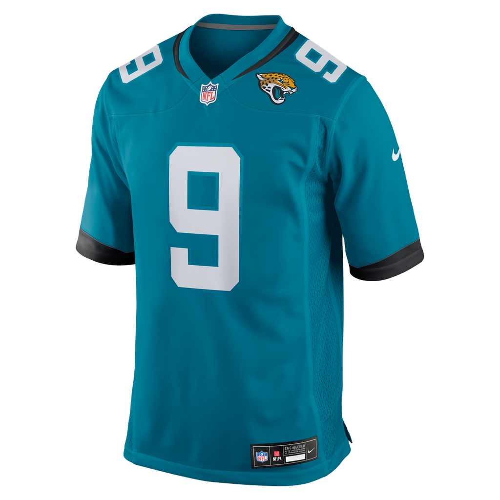 Men's Jacksonville Jaguars Logan Cooke Nike Black Game Jersey