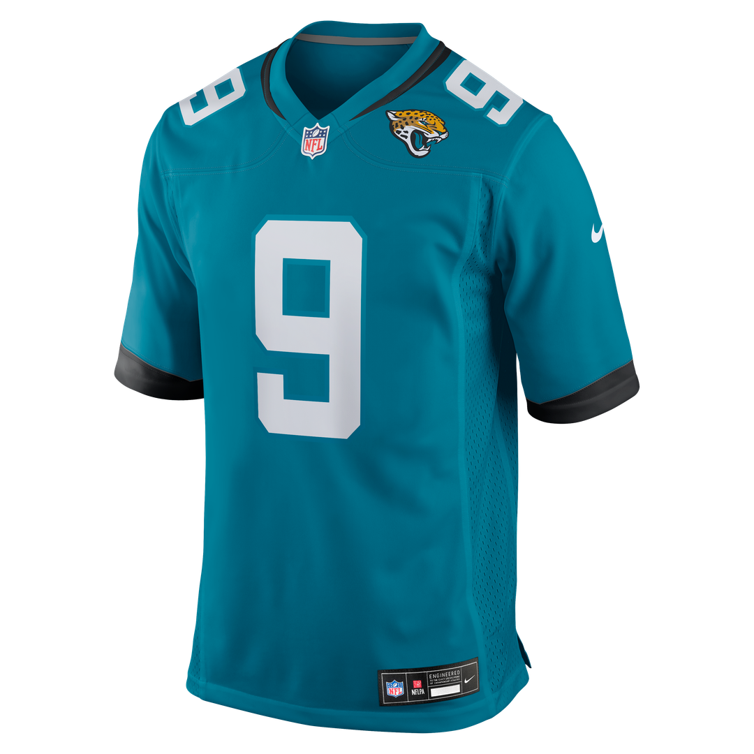 Men's Jacksonville Jaguars Logan Cooke Nike Teal Game Jersey