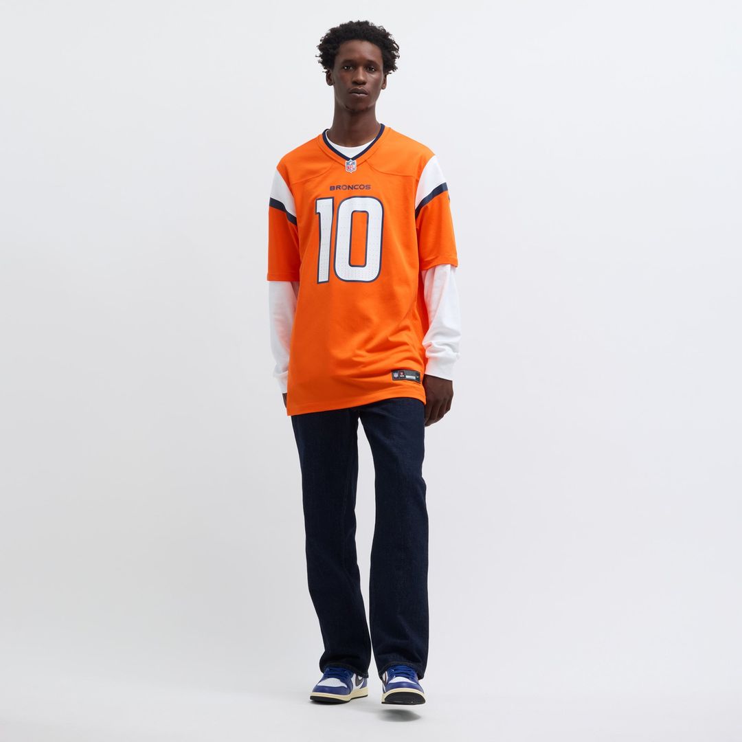 Men's Denver Broncos Bo Nix Nike Orange  Player Game Jersey