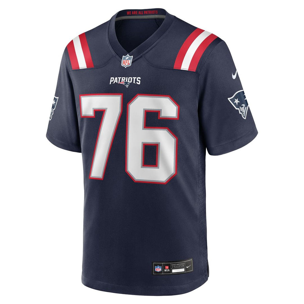 Men's New England Patriots Morgan Moses Nike  Navy Team Game Jersey