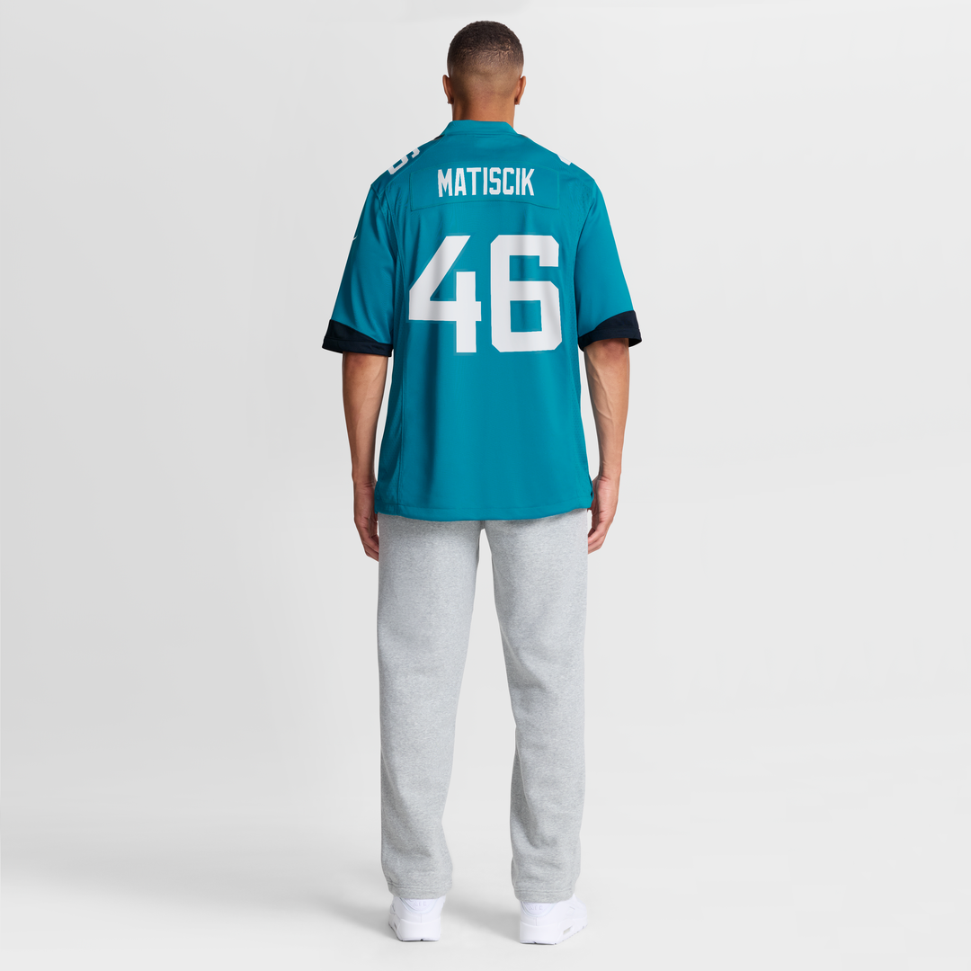 Men's Jacksonville Jaguars Ross Matiscik Nike Teal Game Jersey