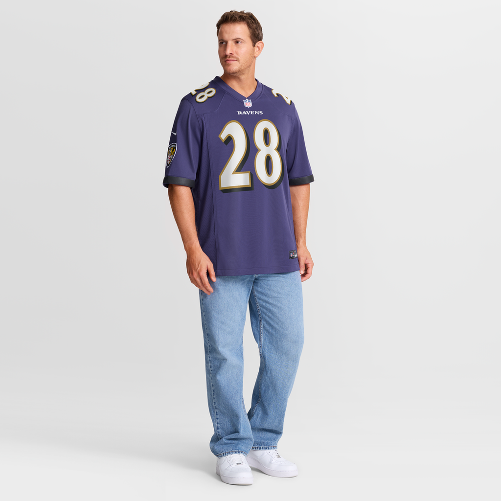 Men's Baltimore Ravens Taven Bryan Nike  Purple Team Game Jersey