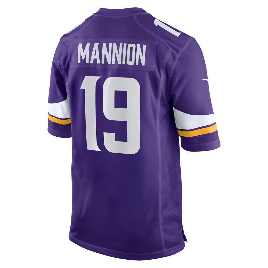 Men's Minnesota Vikings Sean Mannion Nike  Purple  Game Jersey
