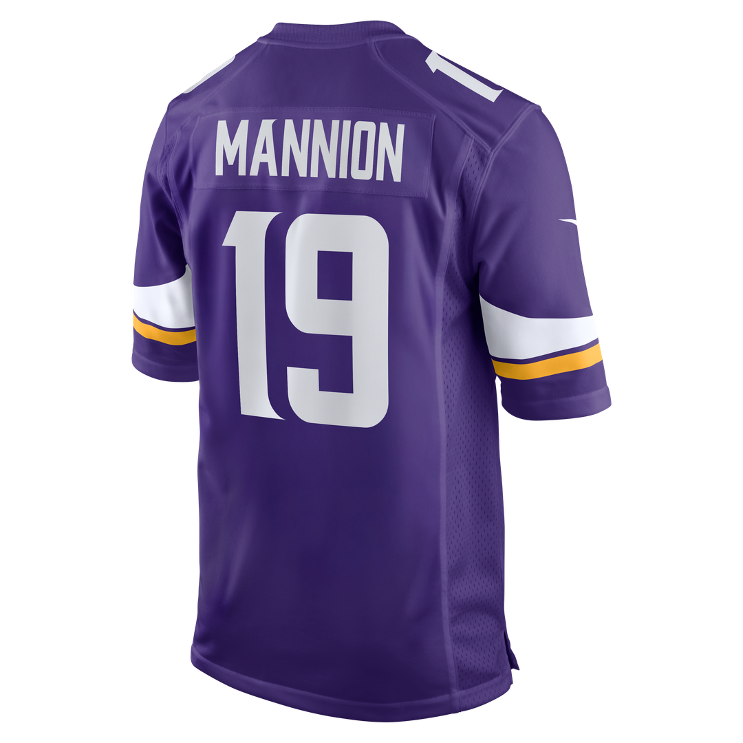 Men's Minnesota Vikings Sean Mannion Nike  Purple  Game Jersey