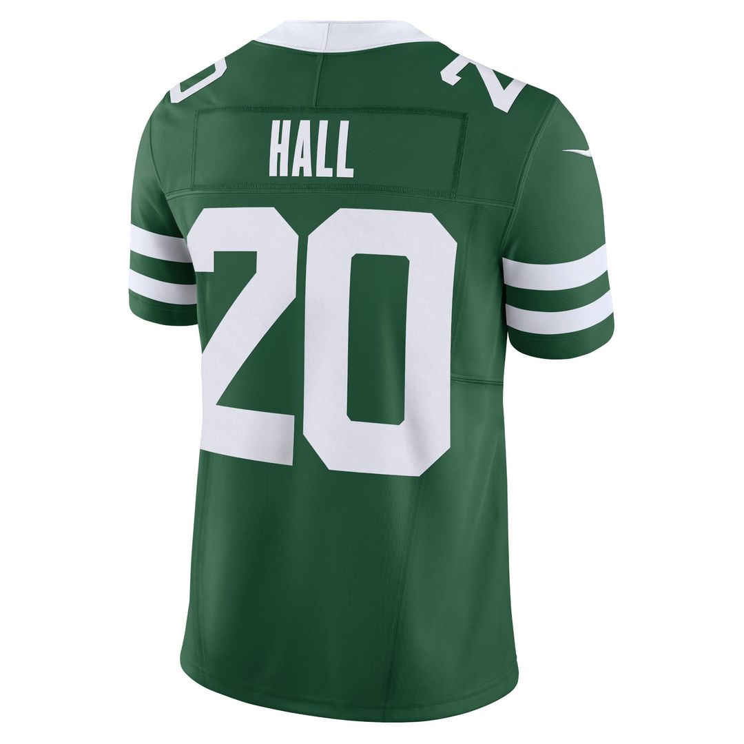 Men's New York Jets Breece Hall Nike Legacy White Vapor F.U.S.E. Limited Jersey