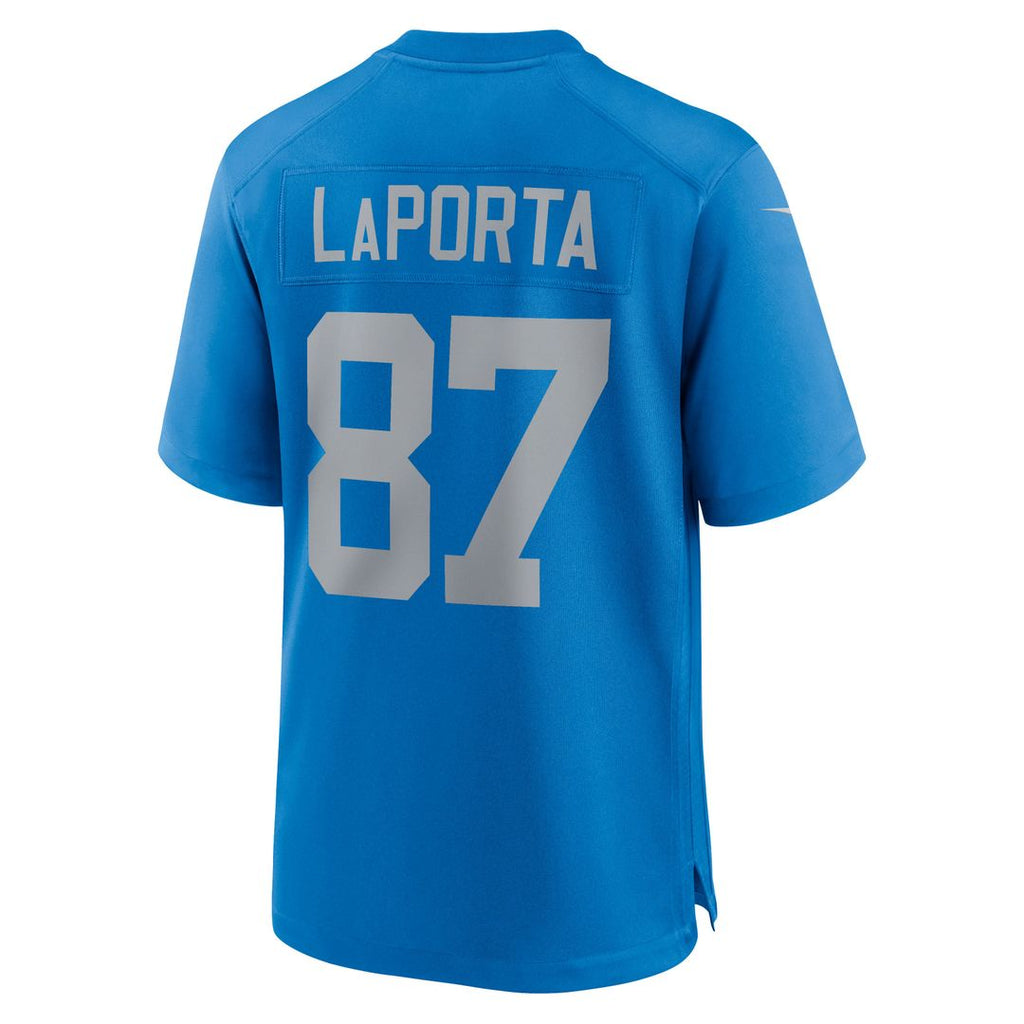 Men's Detroit Lions Sam LaPorta Nike  Blue Alternate Game Jersey