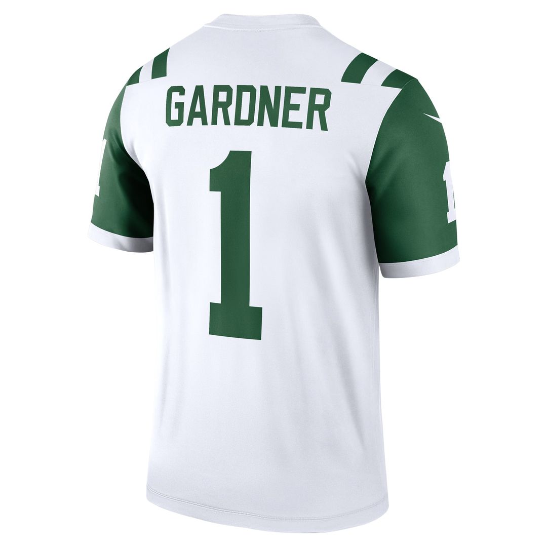 Men's New York Jets Ahmad Sauce Gardner Nike White Legend Player Performance Top