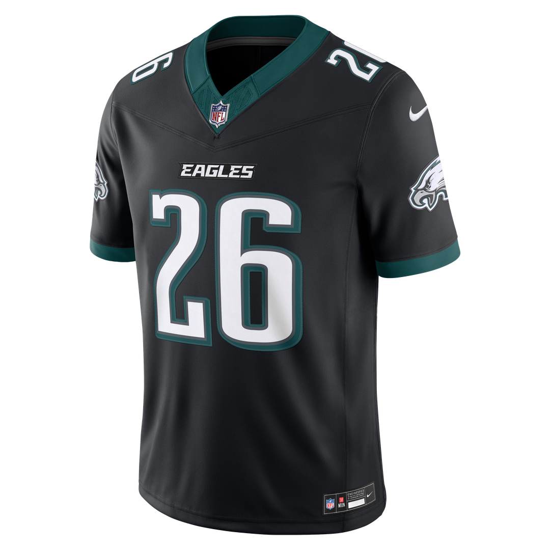 Men's Philadelphia Eagles Saquon Barkley Nike Black Alternate Vapor F.U.S.E. Stitched Limited Jersey