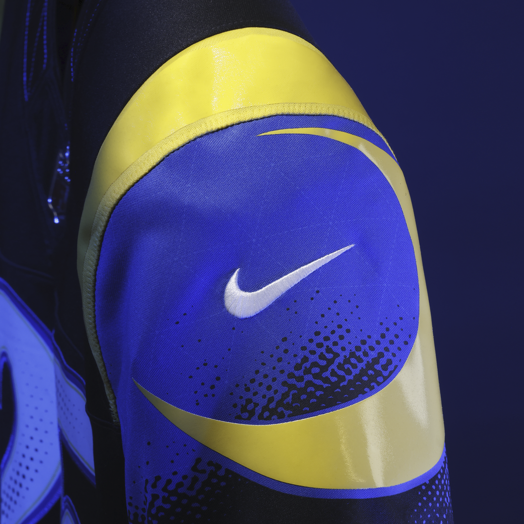 Men's Los Angeles Rams Puka Nacua Nike Dark Blue Rivalries Collection Stitched Limited Jersey