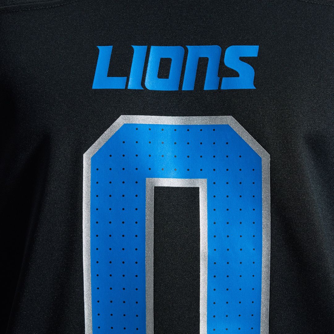 Men's Detroit Lions Jahmyr Gibbs Nike Black 2nd Alternate Game Player Jersey