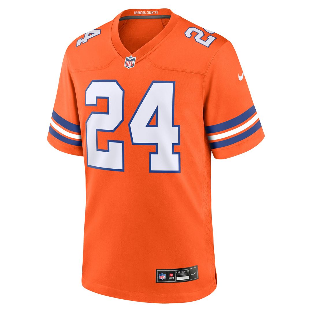 Men's Denver Broncos Champ Bailey Nike Orange Retired Player Alternate Game Jersey