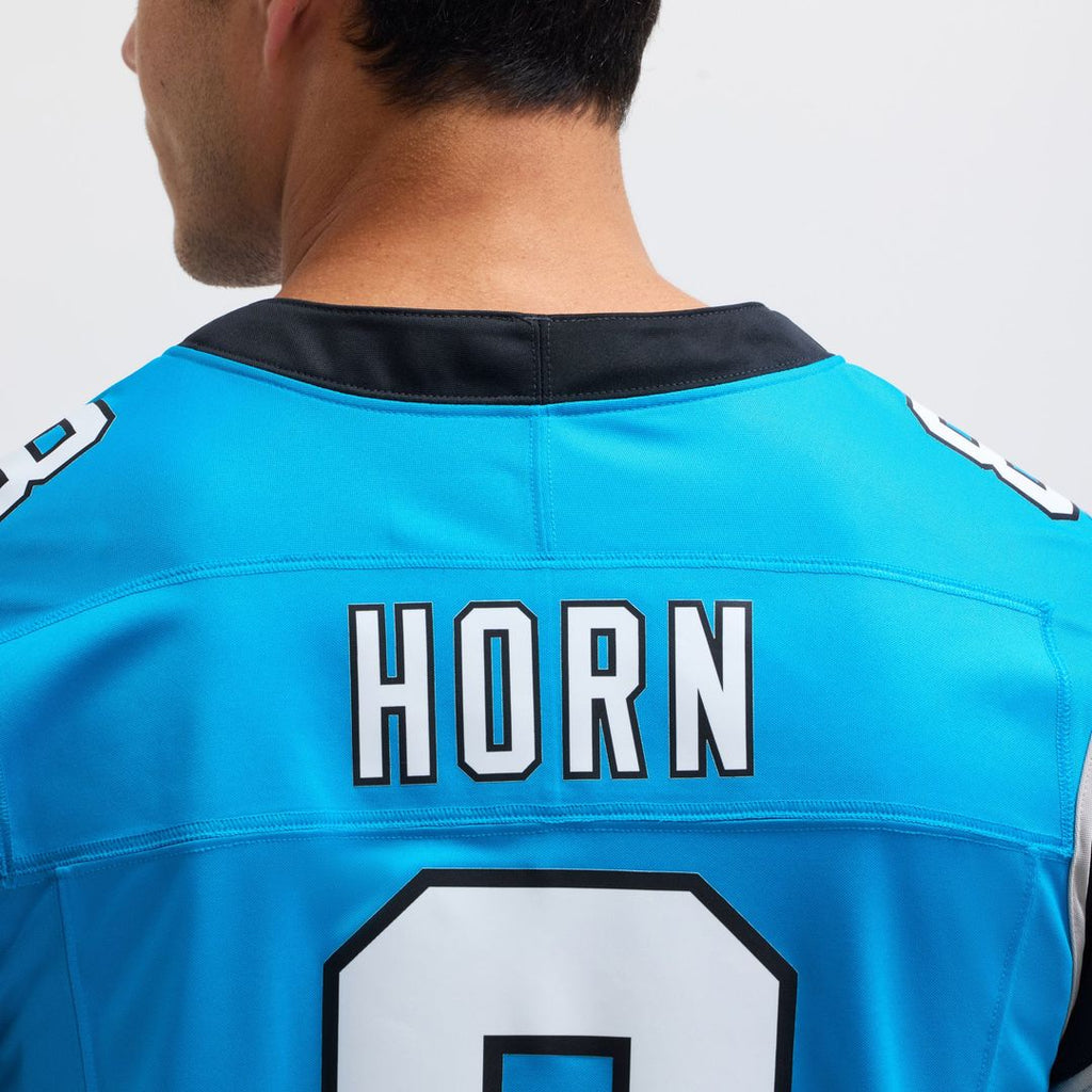 Men's Carolina Panthers Jaycee Horn Nike Blue Vapor F.U.S.E. Limited Jersey