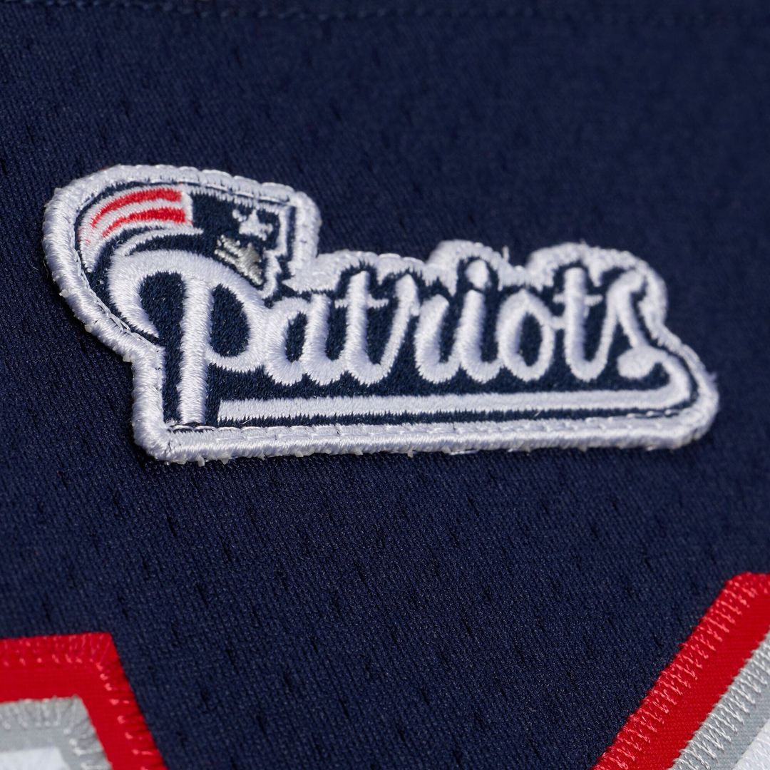 Men's New England Patriots Tom Brady Mitchell & Ness Navy Super Bowl XXXVI Authentic Throwback Jersey