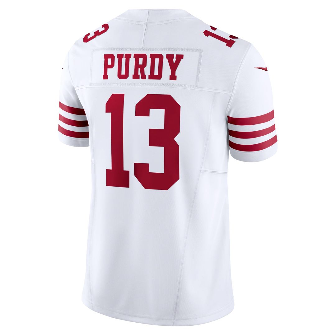 Men's San Francisco 49ers Brock Purdy Nike Scarlet Vapor F.U.S.E. Limited Jersey