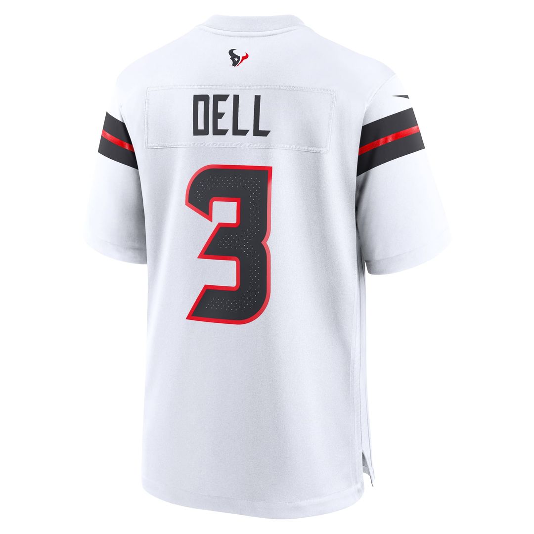 Men's Houston Texans Tank Dell Nike  Red Alternate Game Jersey