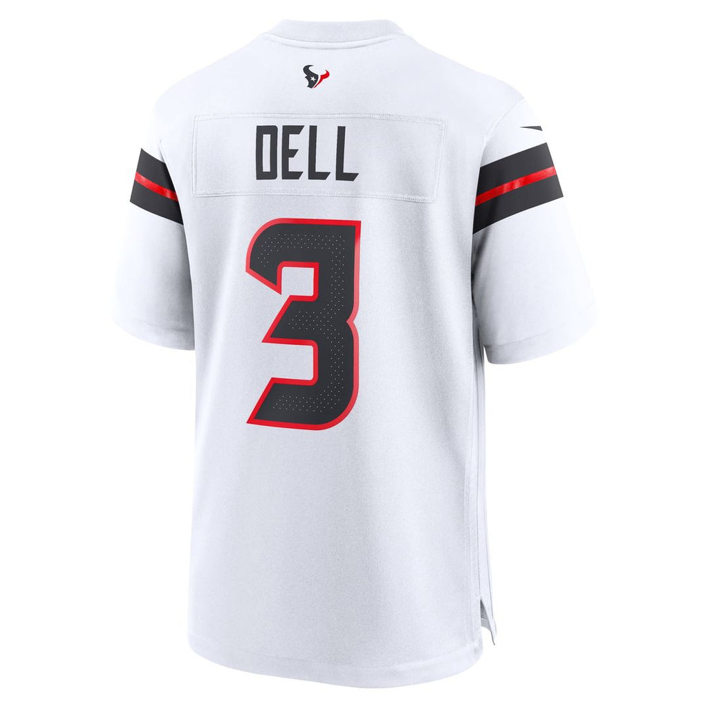 Men's Houston Texans Tank Dell Nike  White Game Jersey