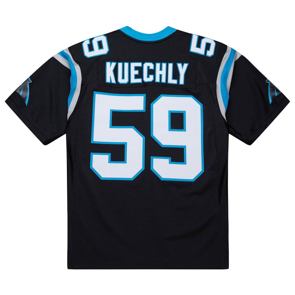 Men's Carolina Panthers Luke Kuechly Mitchell & Ness Black 2013 Authentic Throwback Retired Player Jersey