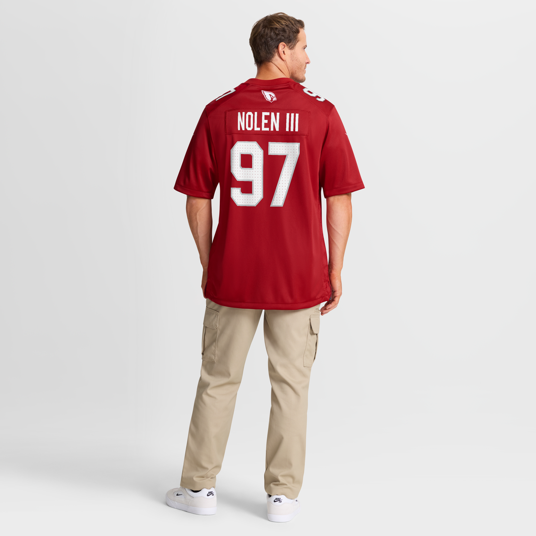 Men's Arizona Cardinals Walter Nolen Nike Cardinal Game Player Jersey