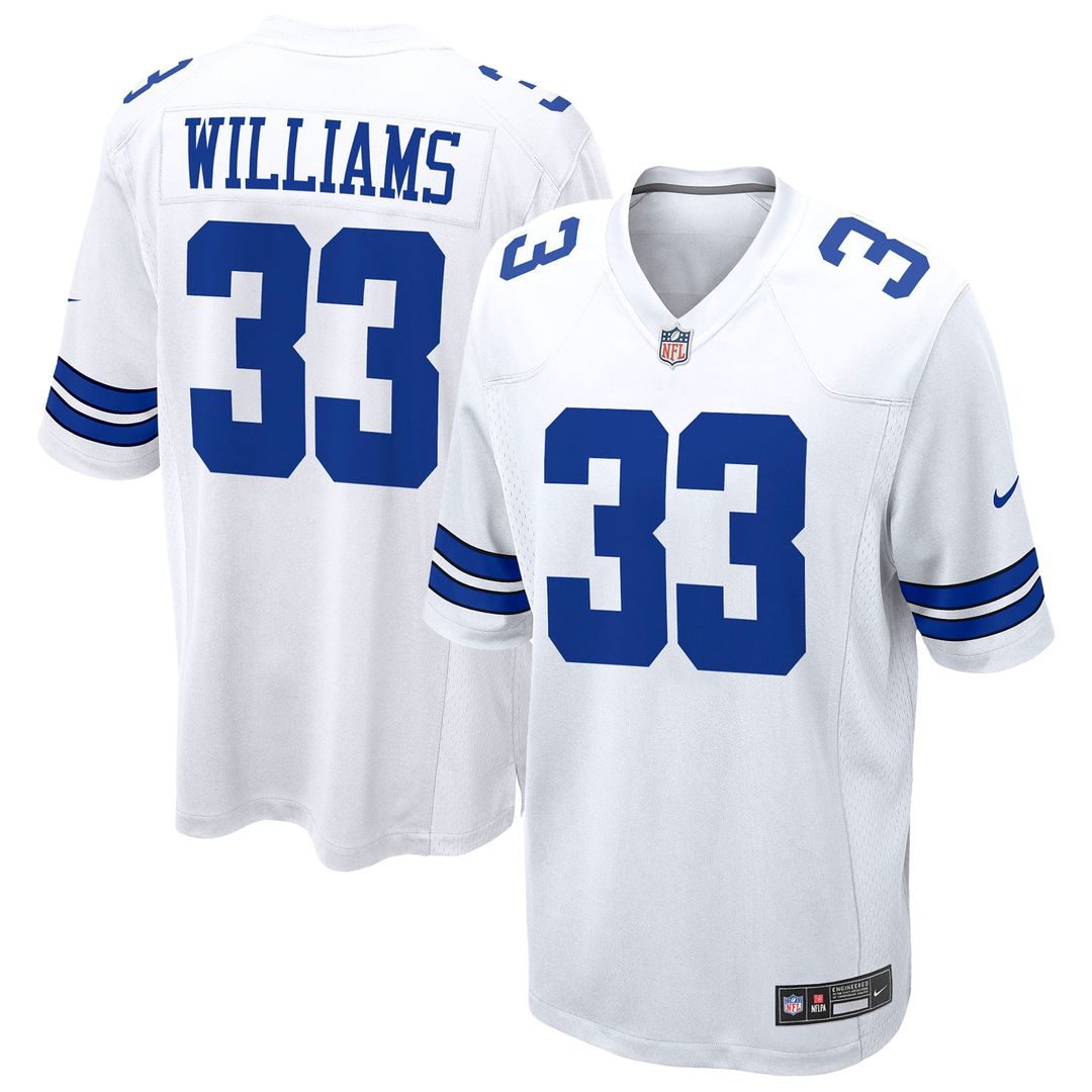 Men's Dallas Cowboys Javonte Williams Nike Navy Alternate Game Jersey