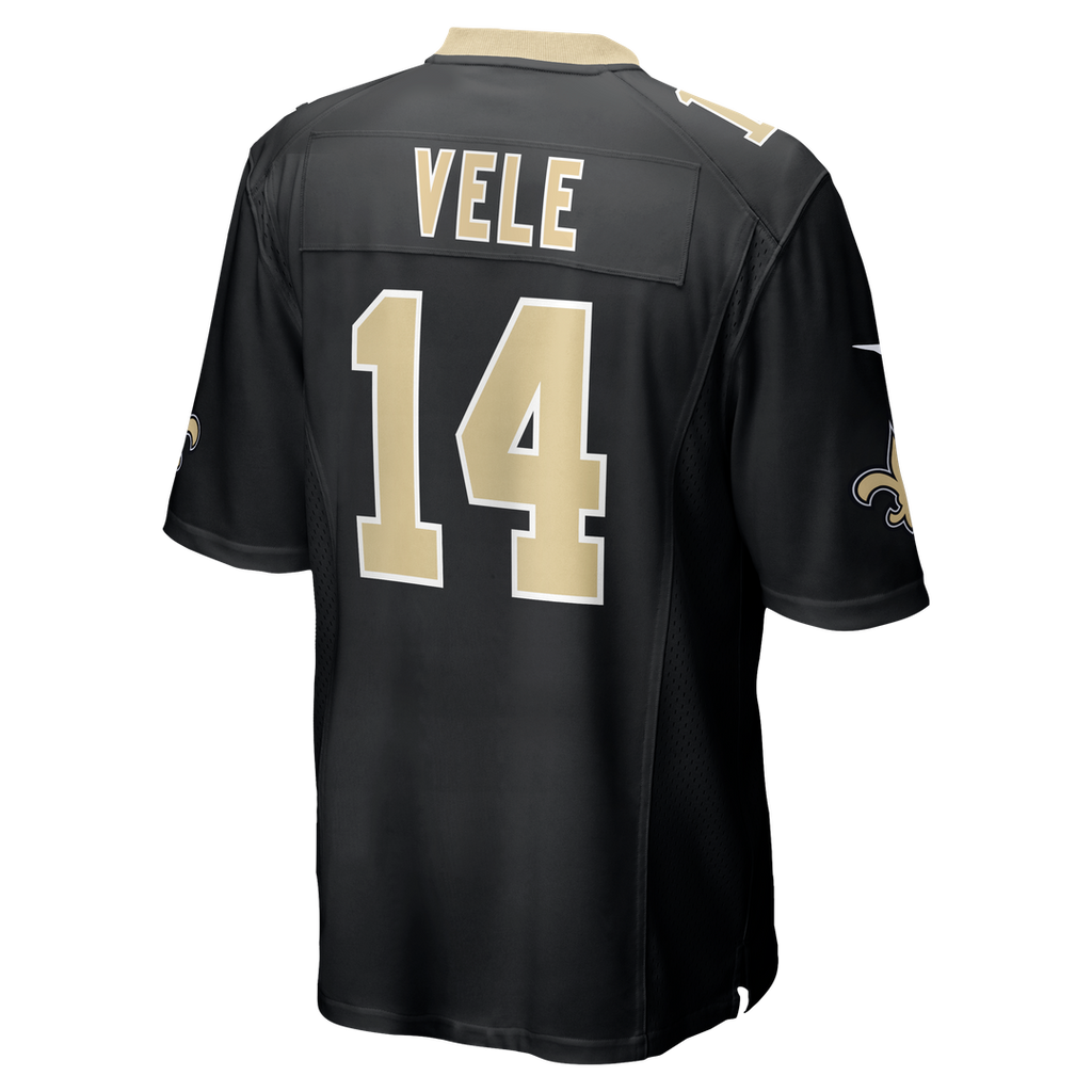 Men's New Orleans Saints Devaughn Vele Nike  Black Team Game Jersey