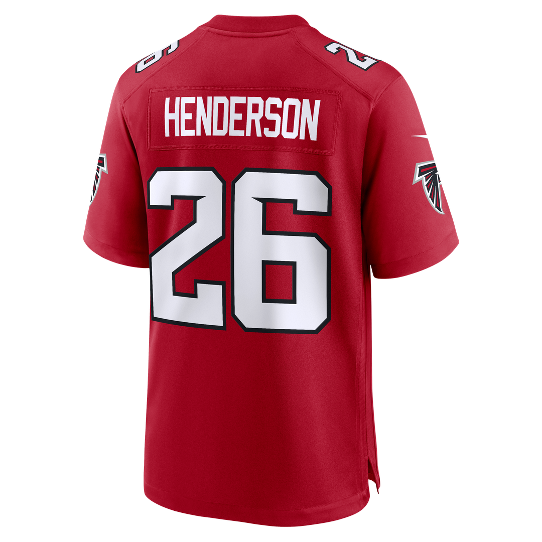 Men's Atlanta Falcons CJ Henderson Nike Red Team Game Jersey