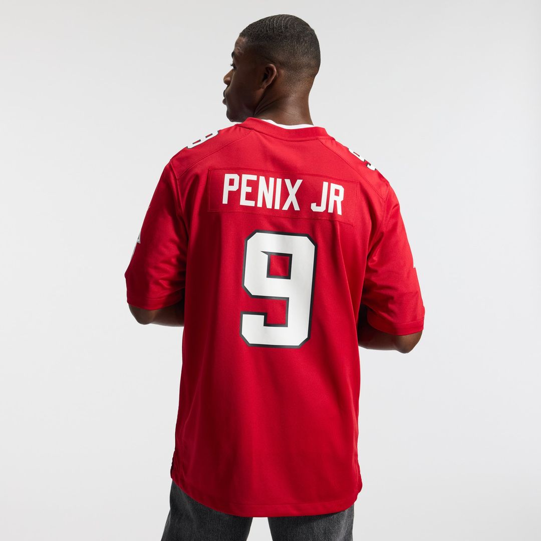 Men's Atlanta Falcons Michael Penix Jr. Nike Red Game Jersey