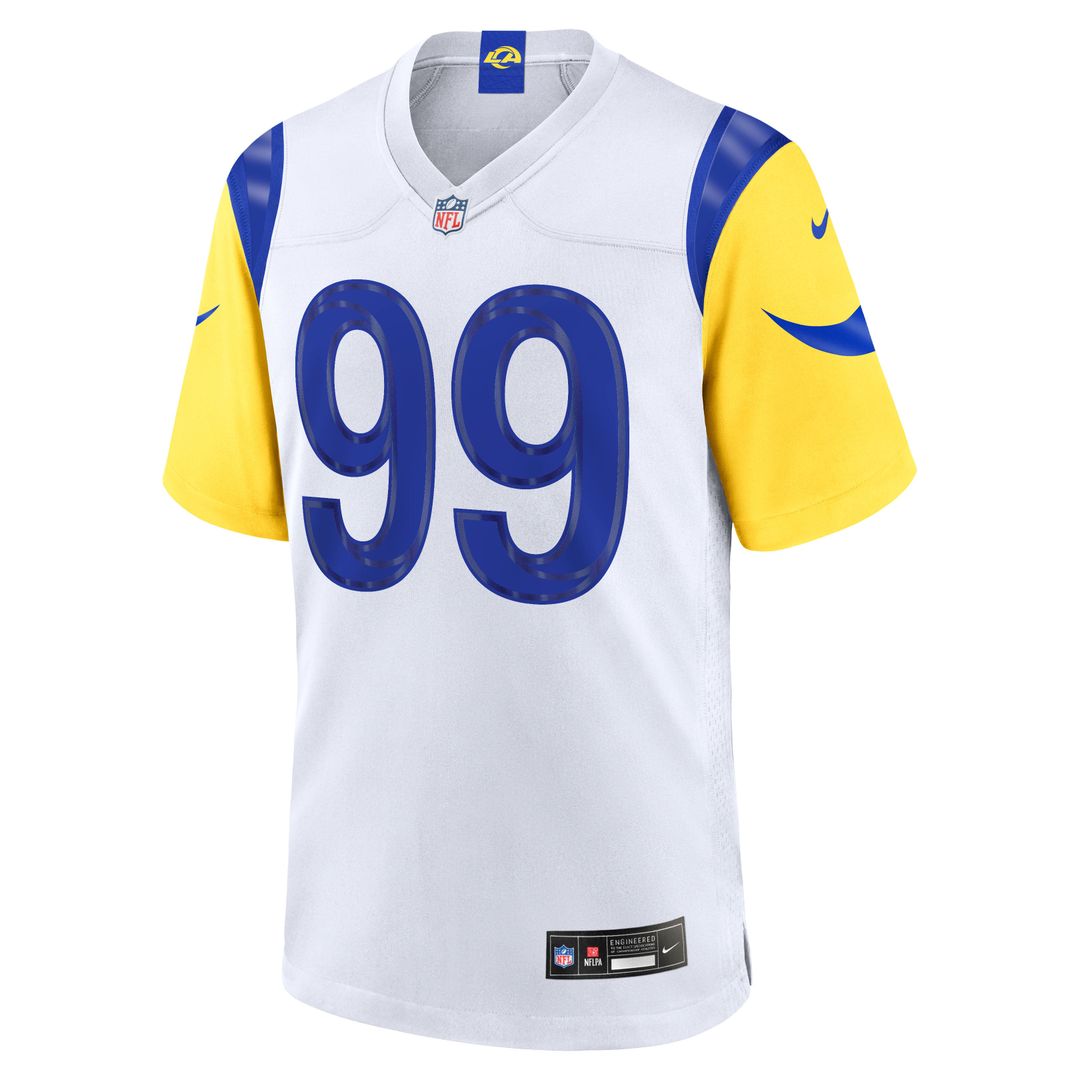 Men's Los Angeles Rams Aaron Donald Nike White Game Jersey