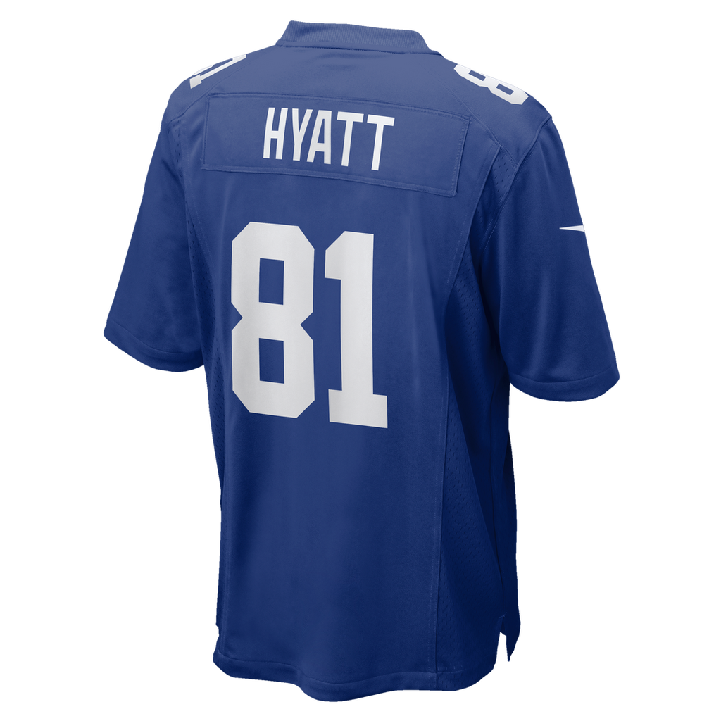 Men's New York Giants Jalin Hyatt Nike Royal Team Game Jersey
