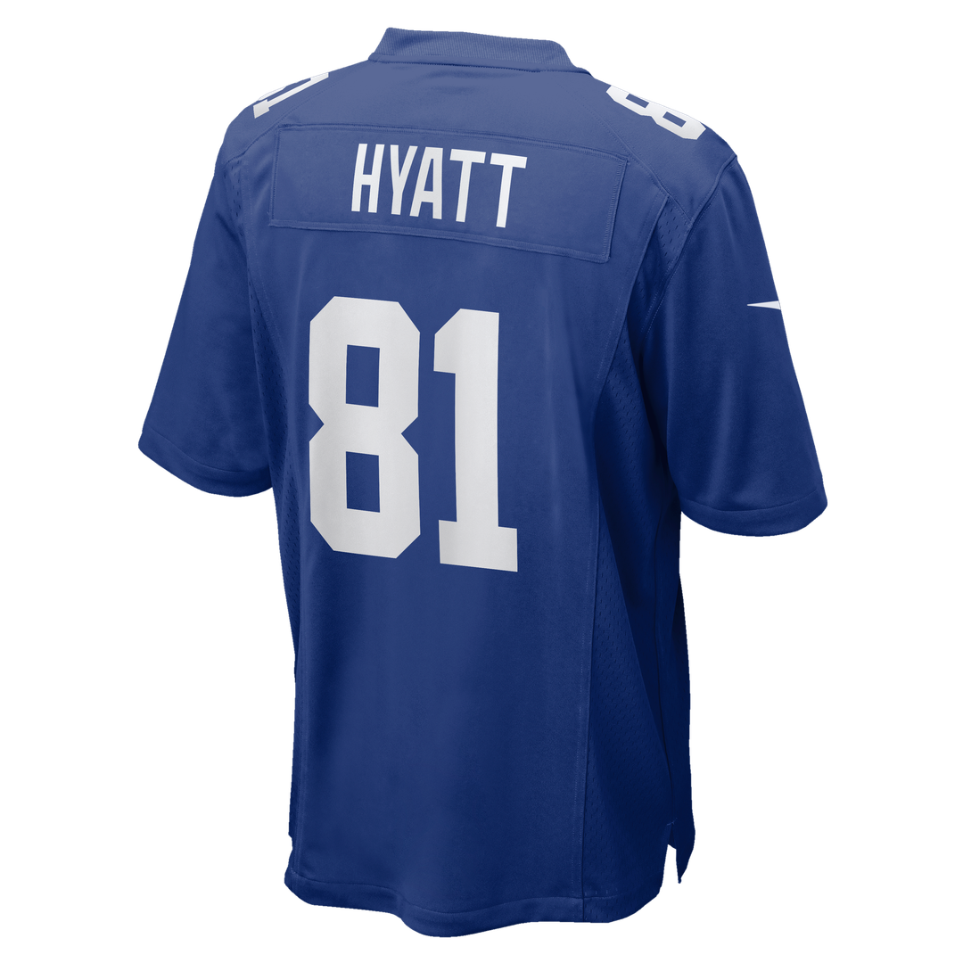 Men's New York Giants Jalin Hyatt Nike Royal Team Game Jersey